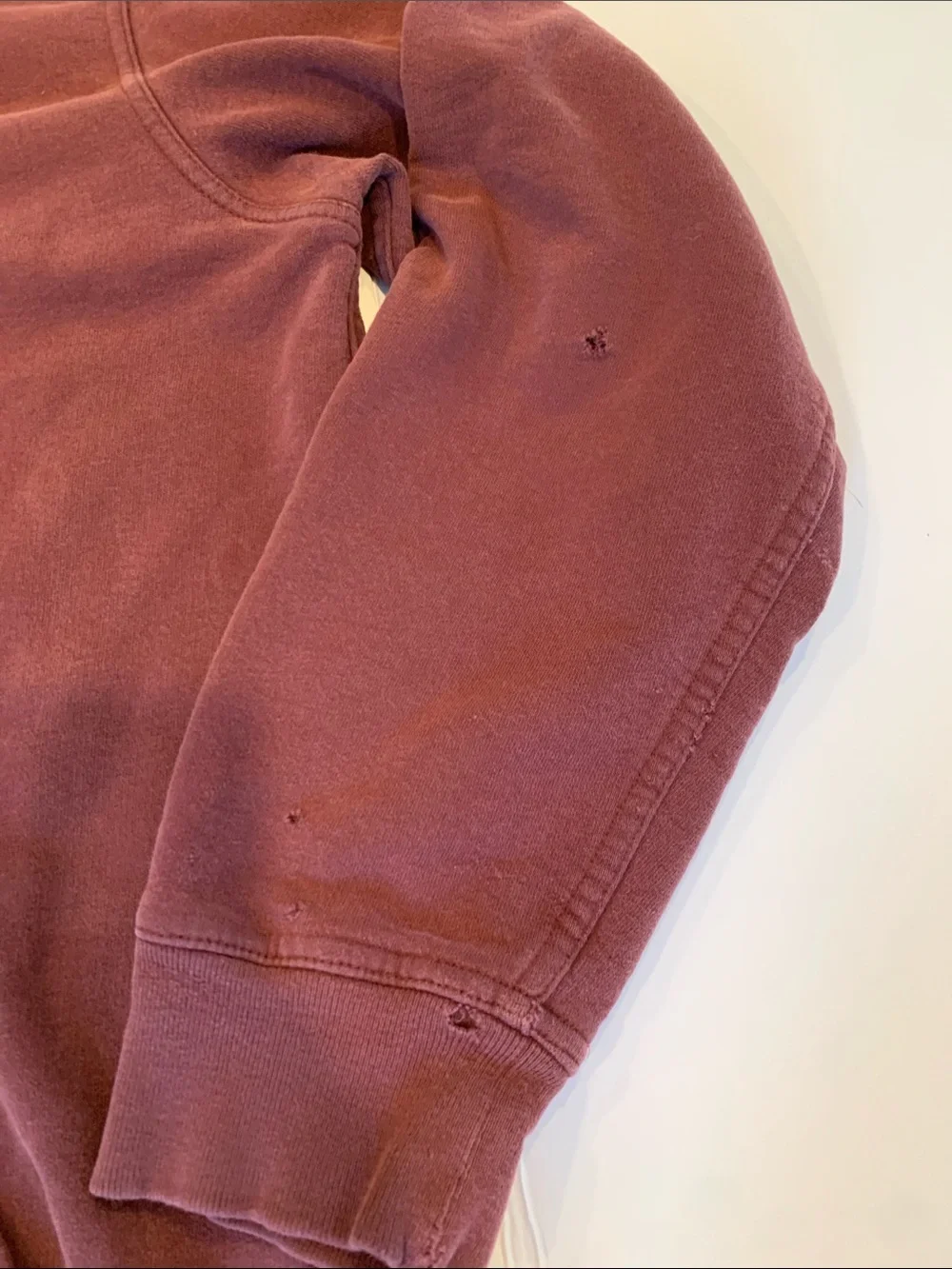 The North Face Men's Large Burgundy Thrashed Pullover Hooded Sweatshirt Hoodie